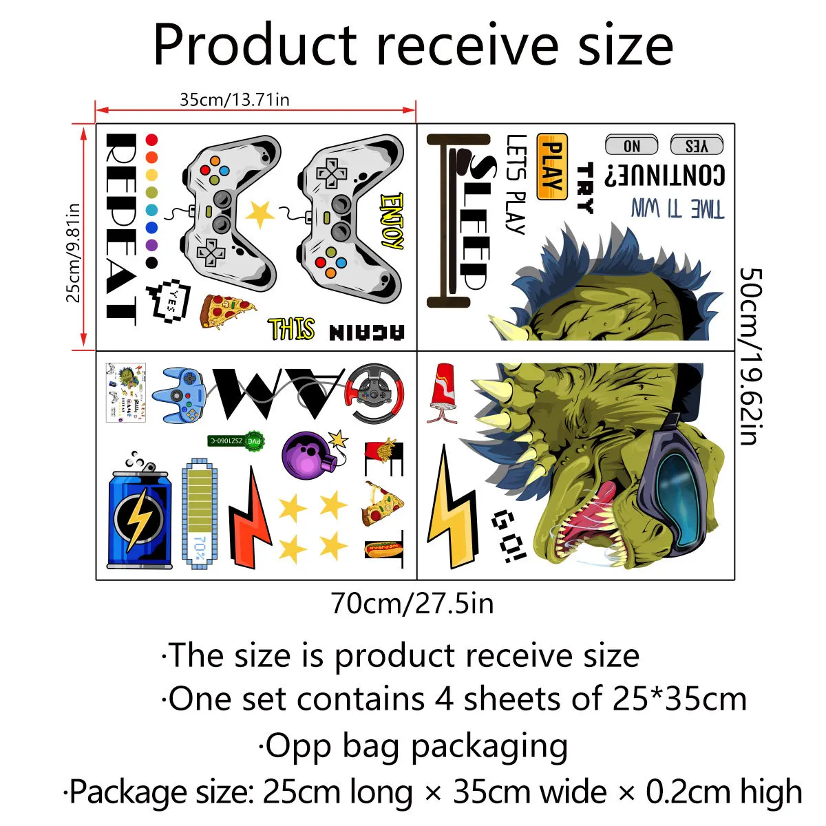 

Classic Game Cartoon Wall Stickers for Baby Room Door Decoration Stickers Child Room Decor Waterproof Vinyl Hd Wall Decal Kawaii