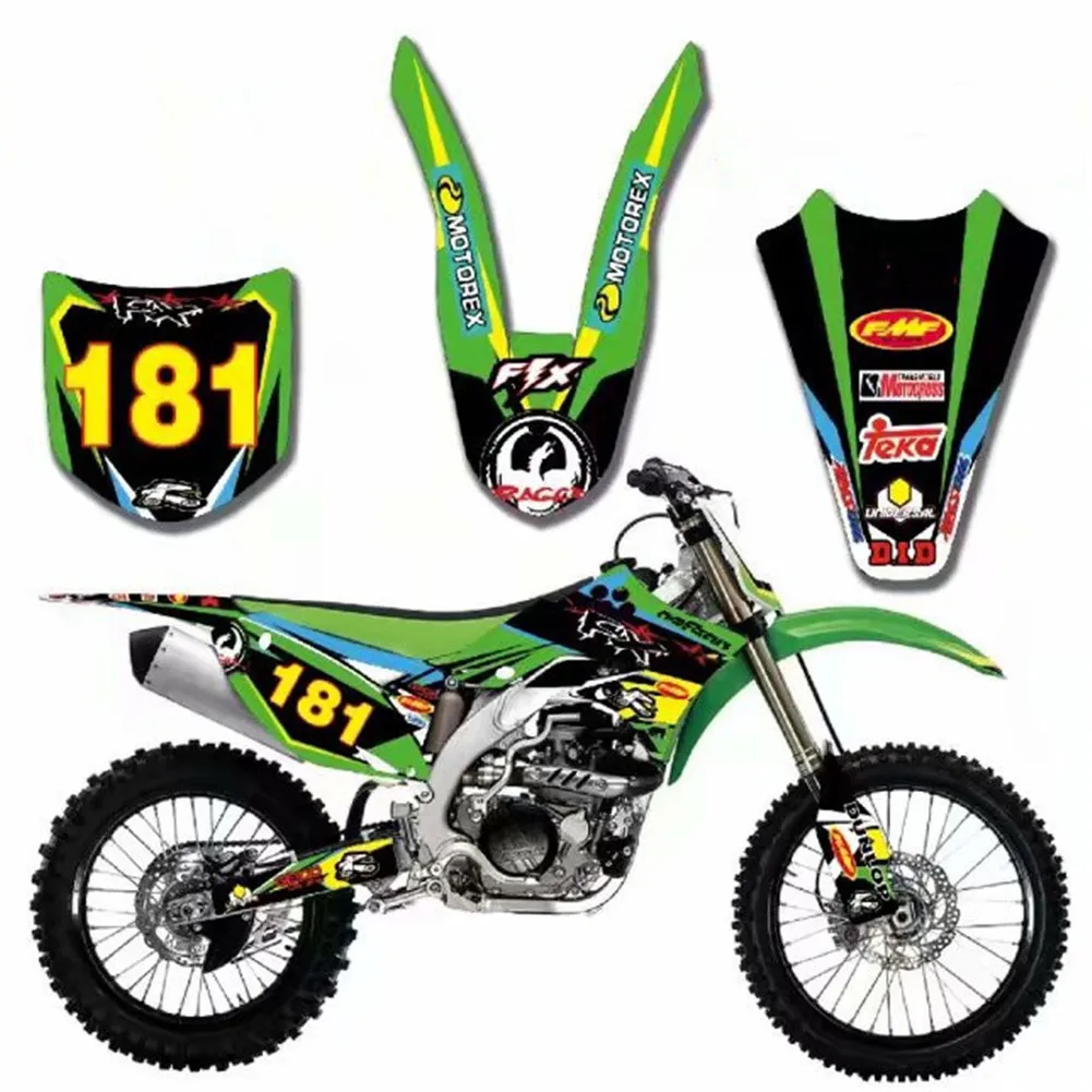 Персонализированные графические наклейки KXF 450/250 для Kawasaki KX250F KXF250 2009 2010 2011 2012 KX450F