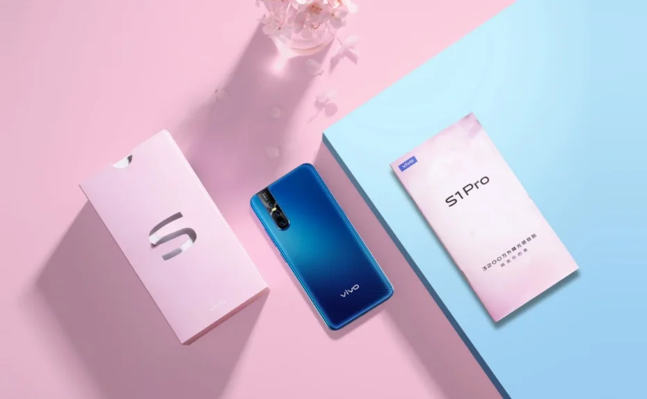 vivo S1 Pro, мобильный телефон, 6,39 дюймов, 6 ГБ, 256 ГБ, Восьмиядерный, фронтальная камера, 32 МП, 3 тыловая камера, s Selife, 3700 мАч, смартфон