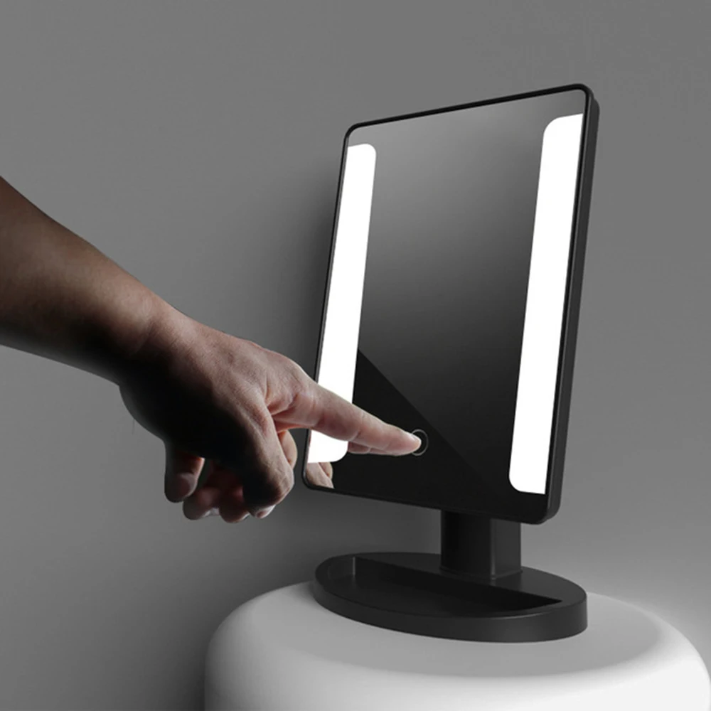 

LED Makeup Mirror Cosmetic Mirror TDimmer Switch Battery Operated Vanity Mirror 1X/10X Magnifying for Tabletop Bathroom Travel