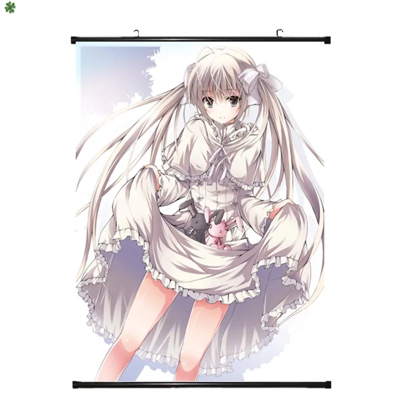 Japanese Decorative Picture Anime Yosuga no Sora Nao Yorihime & Kasugano Kazuha Migiwa Home Decor Wall Scroll Poster | Дом и сад