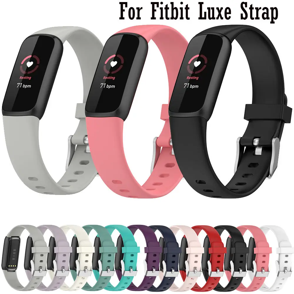 

Watchbands For Fitbit Luxe Wrist Strap Band Silicone Sports Replacement Loop For Fitbit Luxe Smart Wristband Bracelet Accessory