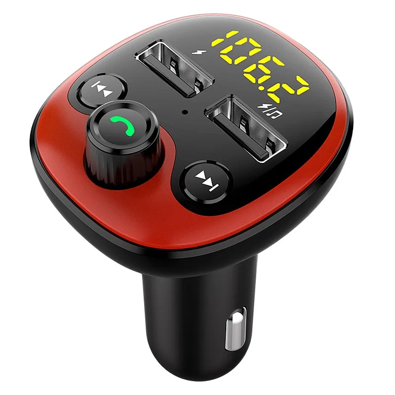 BT21 Car FM Transmitter Bluetooth MP3 Player Stereo AUX Dual USB Quick Charge Handsfree Calling TF Card U Disk Radio Modulator | Автомобили