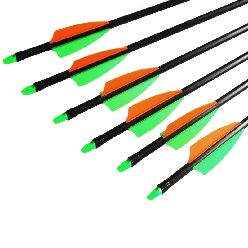 6/12/24PCS 31.5-28 Inch 3&quot Vane Fiberglass Arrows Archery Targeting Arrow for Recurve Compound Bow Shooting practice | Спорт и