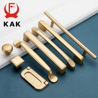 kak european style matte gold cabinet handles solid aluminum alloy kitchen cupboard pulls drawer knobs furniture handle hardware
