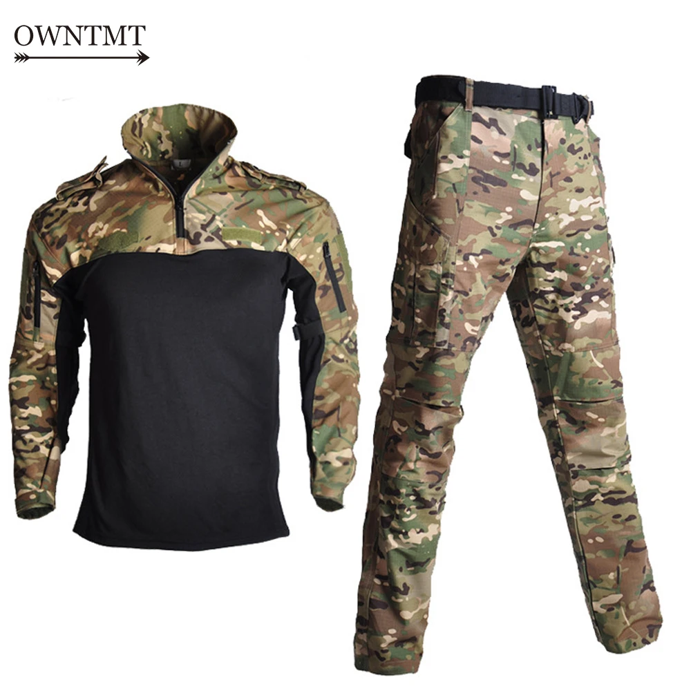 Армейская военная форма BDU Камуфляжный дышащий боевой костюм комплект одежды для