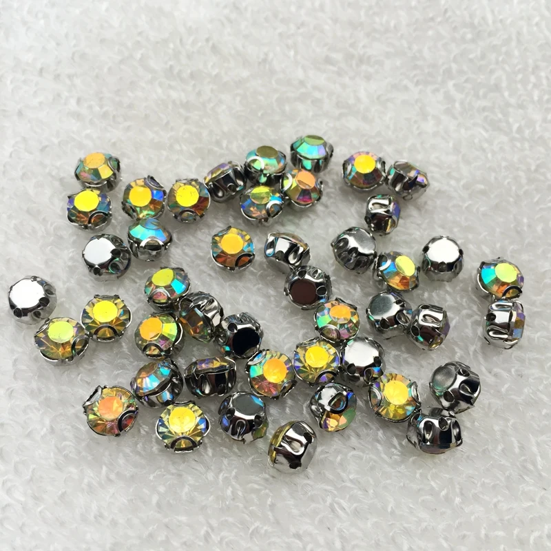 100 шт. 6 мм круглые стразы из смолы с кристаллами s AAA сверло в форме когтя