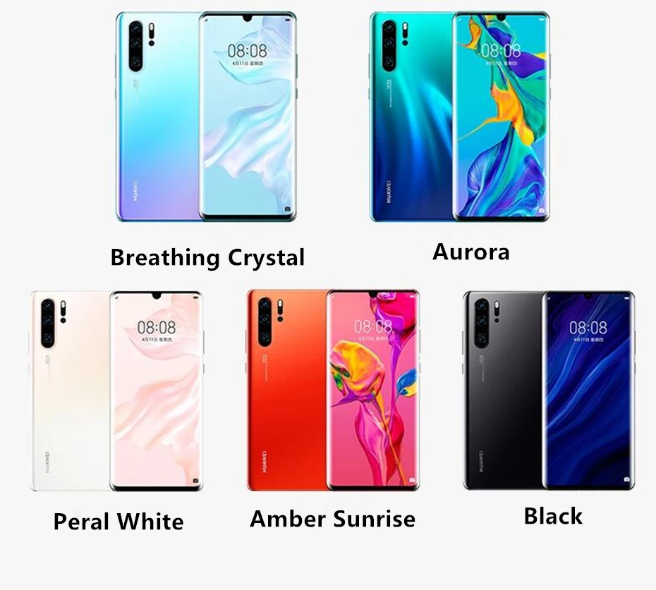 Международная версия HuaWei P30 Pro VOG-L29 мобильный телефон Kirin 980 Android 9,1 6,4" 2340X1080 8 Гб ram 128 ГБ rom 40.0MP NFC QI