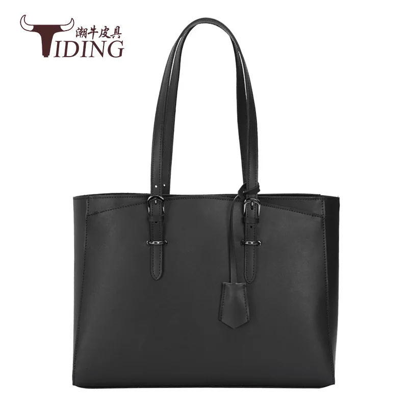 

Новая кожаная женская сумка Chaoniu, модная универсальная сумка большой вместимости, кожаная сумка-тоут с верхним слоем, женская сумка через пл...