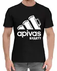 Print Bar Мужская хлопковая футболка с принтом Apivas, топ с коротким рукавом с прикольным принтом для любителя пива, подарок