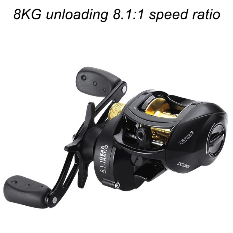 Двухлинейная катушка низкопрофильная для заброса приманки рыболовные катушки 12