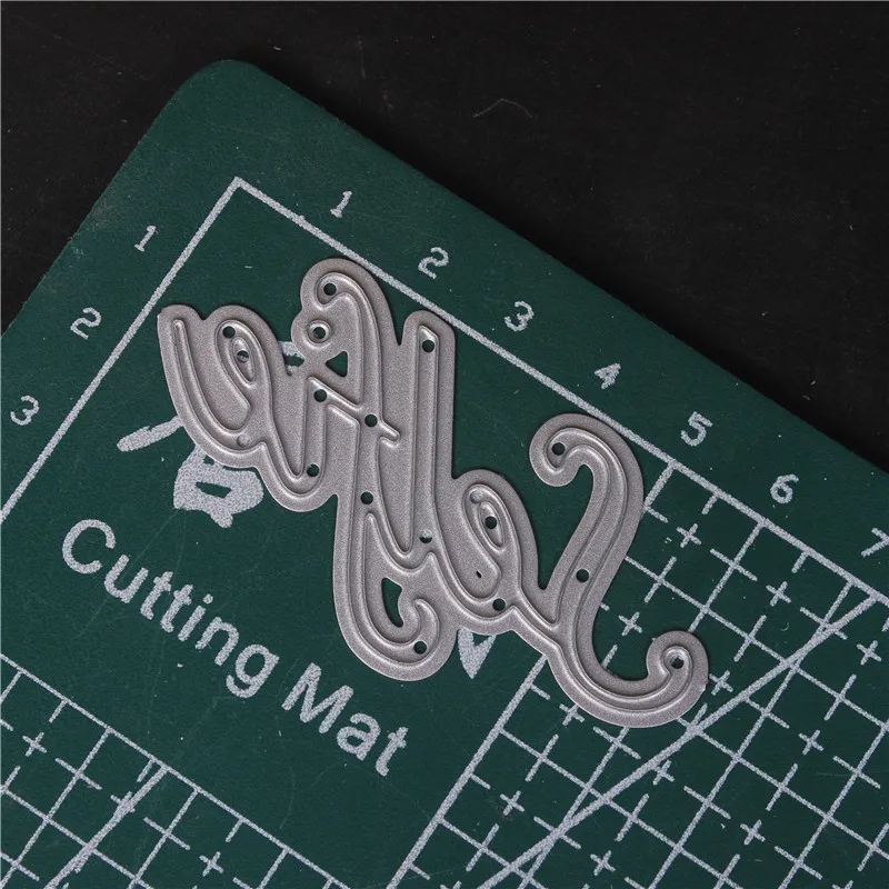 Французское слово металлические режущие штампы для скрапбукинга Diy высечки