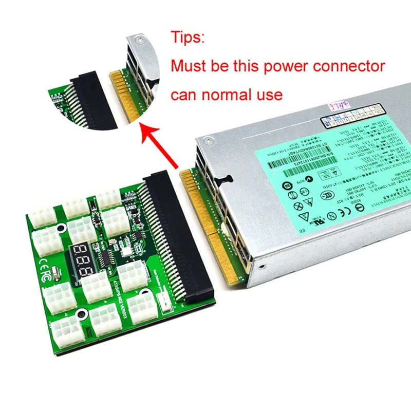 Коммутационная плата 12 портов 6-контактный светодиодный дисплей В блок питания