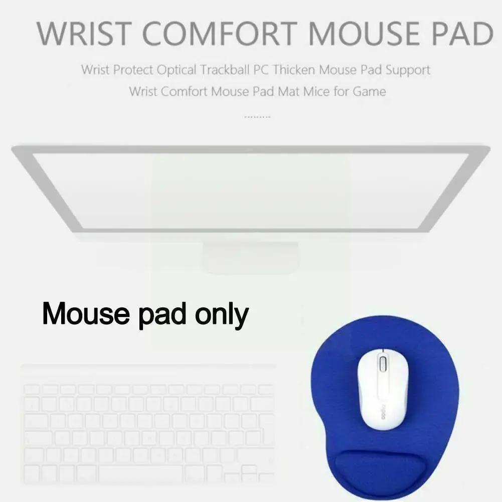 

Universal Game Mouse Wrist Comfort Mouse Pad Silicone Soft Eva Mouse Pad with Wrist Support Mat for Pc Laptop for MAC Gamin B1D0