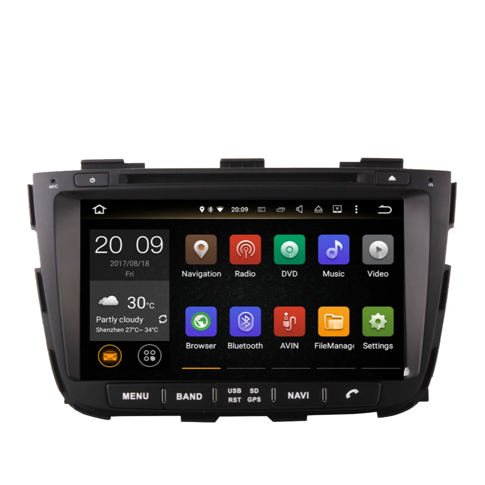 Android 10.0 4G+64G Car GPS Navigation For Kia Sorento 2013 2014 Radio With Bluetooth WiFi Mirror Link Support Backup Camera