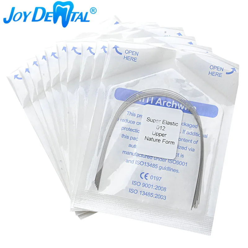 

10 Packs AZDENT Dental Arch Wires Orthodontic NITI Super Elastic Archwire Natural Form Round Lower/Upper 012/014/016/018/020