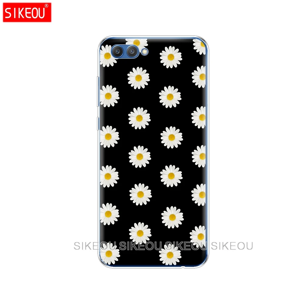 SIKEOU Flower Pink Peonies Silicone Cover phone Case for Huawei Honor 10 V10 3c 4C 5c 5x 4A 6A 6C pro 6X 7X 6 7 8 9 LITE | Мобильные