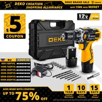 deko new banger 12v loner 16v sharker 20v electric screwdriver with lithium battery cordless drill power tools for woodworking