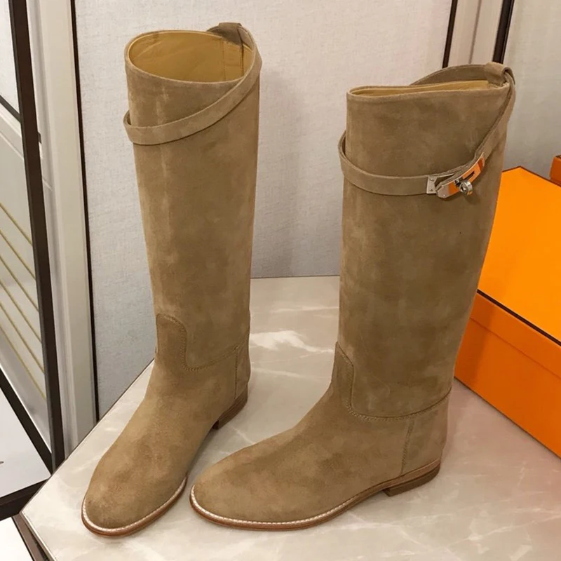 Goede Mode Vrouwen Lange Laarzen Herfst Merk Knie Hoge Laarzen Vrouwelijke Stretch Patchwork Comfort Schoenen