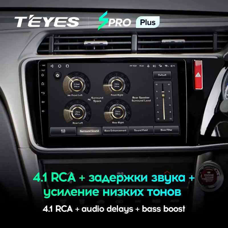TEYES SPRO Plus Штатная магнитола For Хонда Грейс Honda City Grace 1 2014 - 2017 Right hand driver до 8-ЯДЕР 4 +