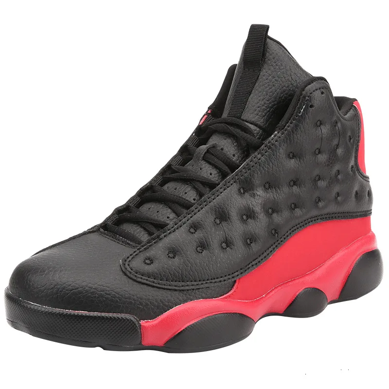

New men's 2021 high top basketball shoes youth high top breathable boots sports large basketball shoes
