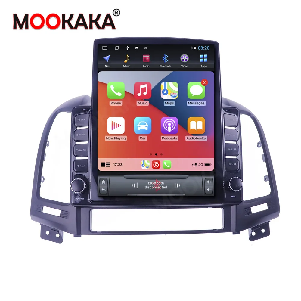 

Car Multimedia Stereo Tesla Screen Android 10 Player Carplay For Hyundai Santa FEIX45 2006-2012 GPS Navigation Head Unit DVD