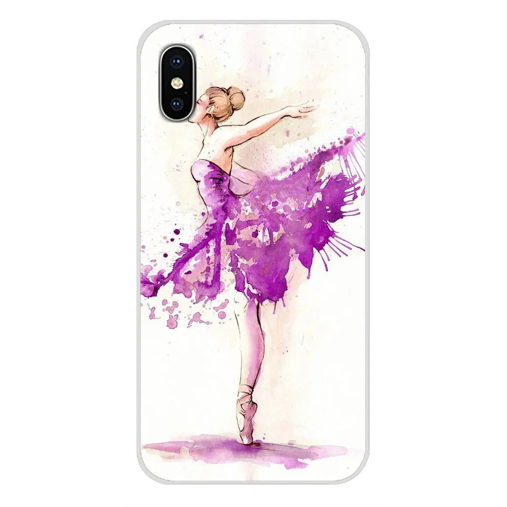 Балетные костюмы для танцев акварель задняя крышка из термопластичного