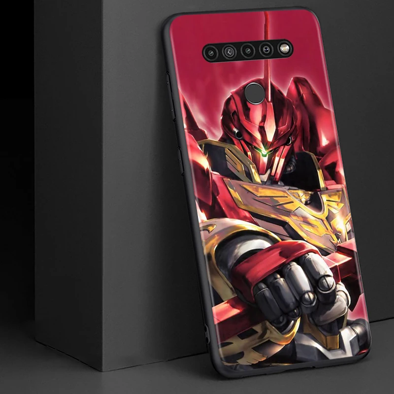 

Anime Gundam for LG G8 G8S G8X V30 V35 V40 V50 V60 ThinQ Q60 K40 K50 K51 K61 K71 K92 K62 Soft Black Phone Case