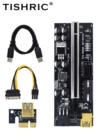 50 шт. TISHRIC PCIE Riser 009S Plus Удлинительный Кабель-адаптер PCI Express 009C PCIE X16 6Pin GPU Райзер-карта для майнинга видеокарты