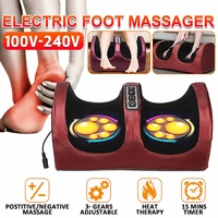 110 240v electric shiatsu foot massager body vibrator massage machine auotmatic working heating therapy roller leg pain relief