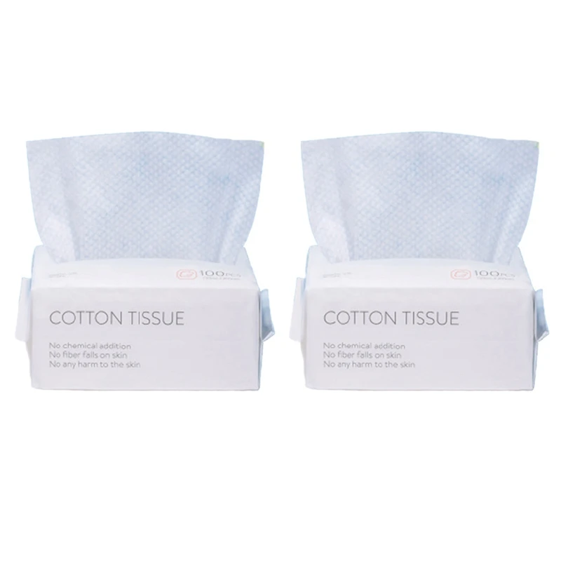 

200PCS Disposable Wash Face Towel, Clean Face Towel, Make of Cotton, Remove Makeup Towel, Wash Facial Tissue