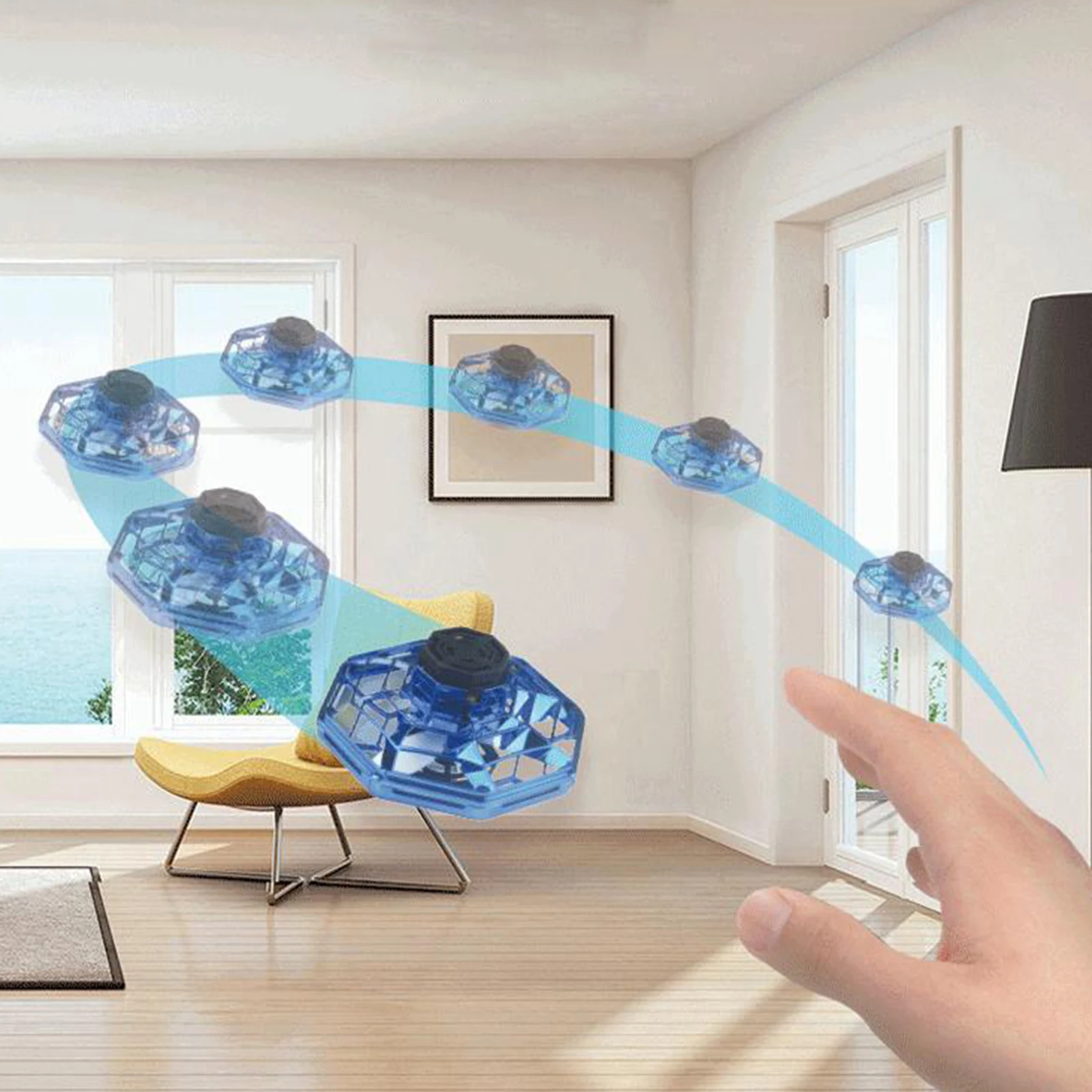 

Gyro светодиодный светильник мини-Дрон НЛО игрушка с ручным управлением для детей и взрослых