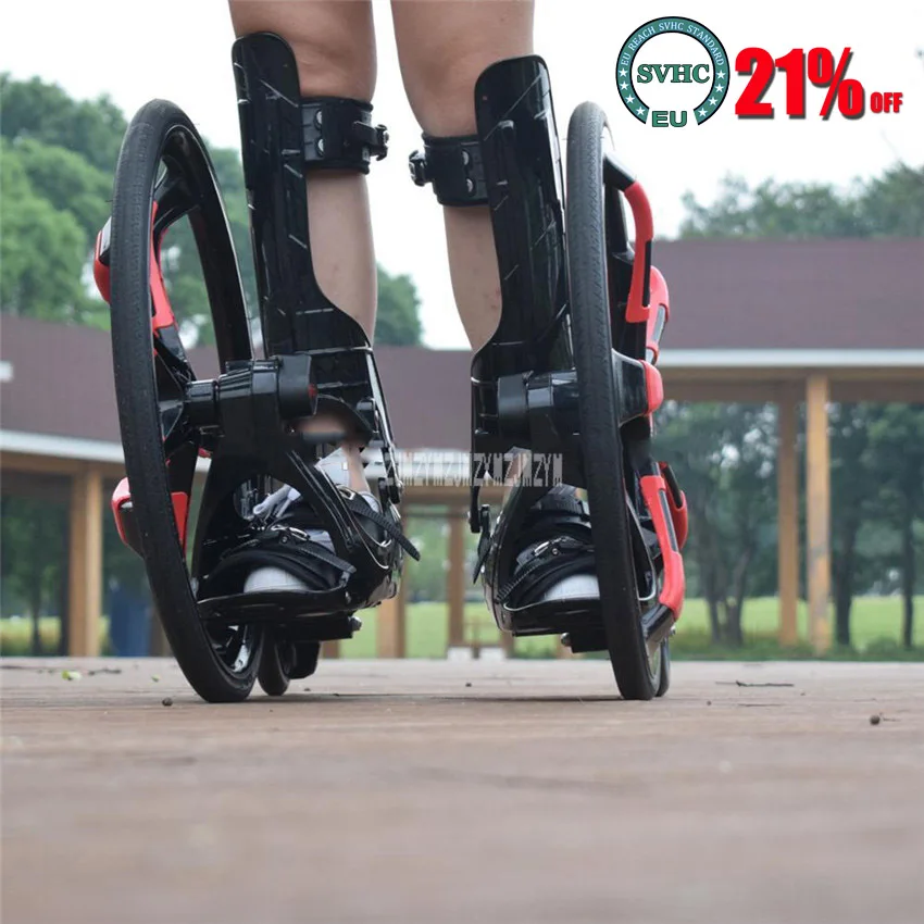 

Outdoor Street Freeline Skateboard Slip Rubber Roller Skates 20 inch 2 Big Wheels Inline Skating Shoes Adult Size 37-45 TF-01