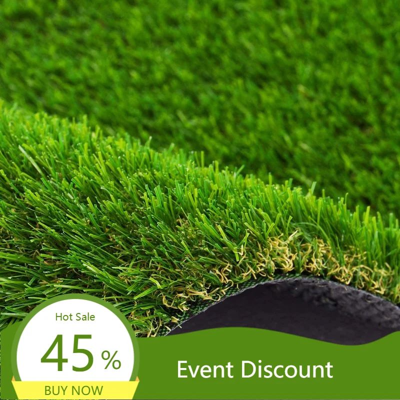 

2CM Hight Artificial Carpet,Realistic Fake Grass Deluxe Synthetic Turf Lawn for Pet,Indoor/Outdoor,Non-Toxic,High Density