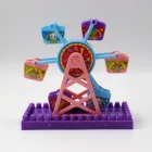 NEW Friends Doll Accessories Amusement Park Ferris Wheel Model Building Playgame Plastic Toys For Barbie Children Girls Toy Gift