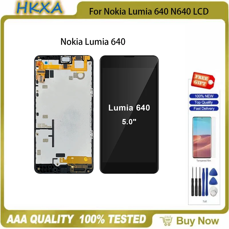 ЖК-дисплей 5 0 дюймов для Nokia Lumia 640 N640 с сенсорным экраном и дигитайзером в сборе