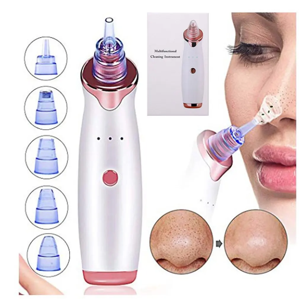 

In Stock! Electric Vacuum Pore Cleaner Blackhead Remover Acne Pores Remove Exfoliating Cleansing Facial Beauty Instrument
