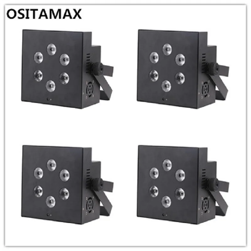 6 шт./лот светодиодный светильник par battery 6x10w rgbw беспроводной dmx внутренняя версия