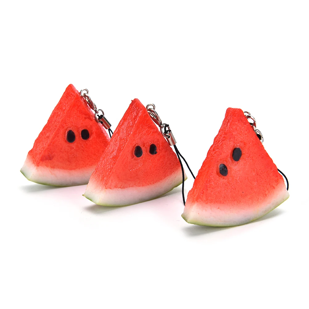 1 шт. милый арбуз Кухонные Игрушки Брелки Пряжка Подвеска для автомобиля женщин