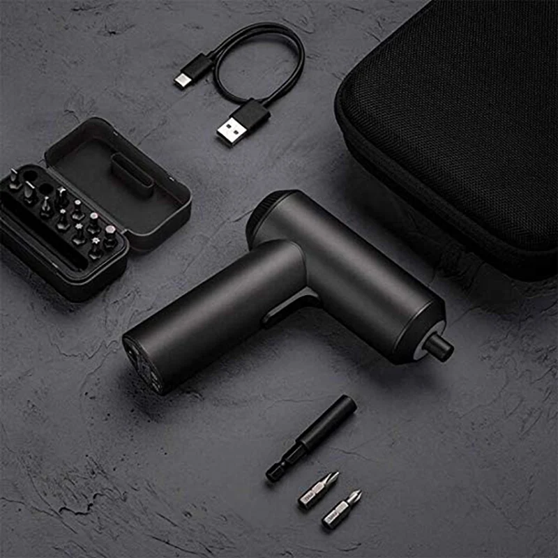 Xiaomi Mijia 3,6 V 2000mAh аккумуляторная батарея Портативная Беспроводная электрическая отвертка с сумкой для хранения винтовые биты для дома