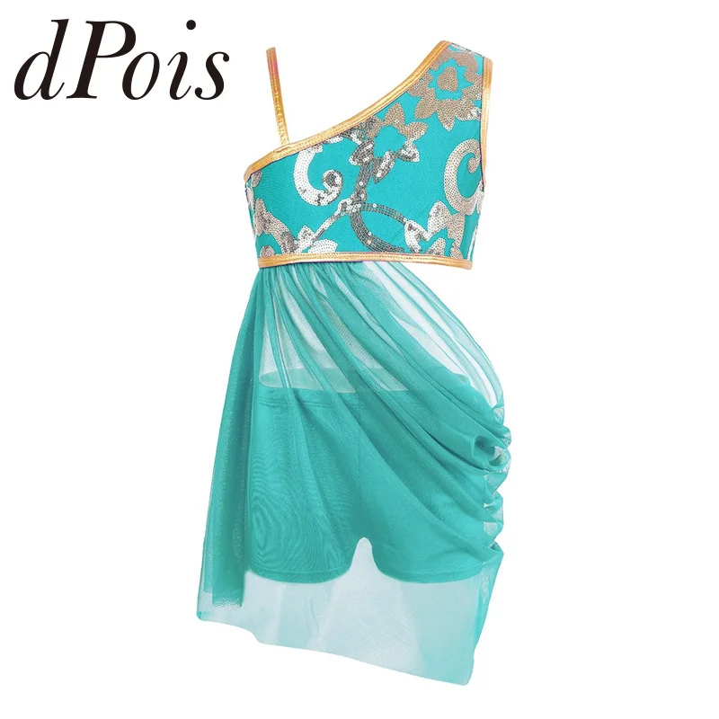 Комплект из 2 предметов для девочек топ с цветочным принтом блестками на одно