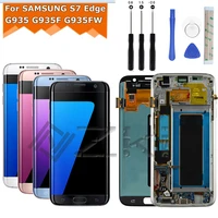 for samsung galaxy s7 edge display touch screen g935f lcd g935a screen replacement g935w g935fd digitizer assembly with tools