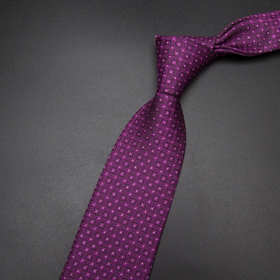 

Men Tie 8cm Business Mens Fashion Striped lattice Neckties Jacquard Bowtie man's Wedding dress Ties shirt Accessories