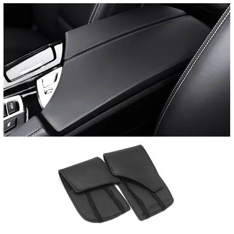 

for BMW 5 Series F10 F18 2011 2012 2013 2014 2015 2016 2017 Center Console Armrest Pad Microfiber Leather Protection Trim Cover