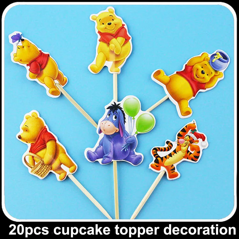 24 шт. Дисней Винни Монстр университет Человек-Паук День рождения ребенка душ кекс