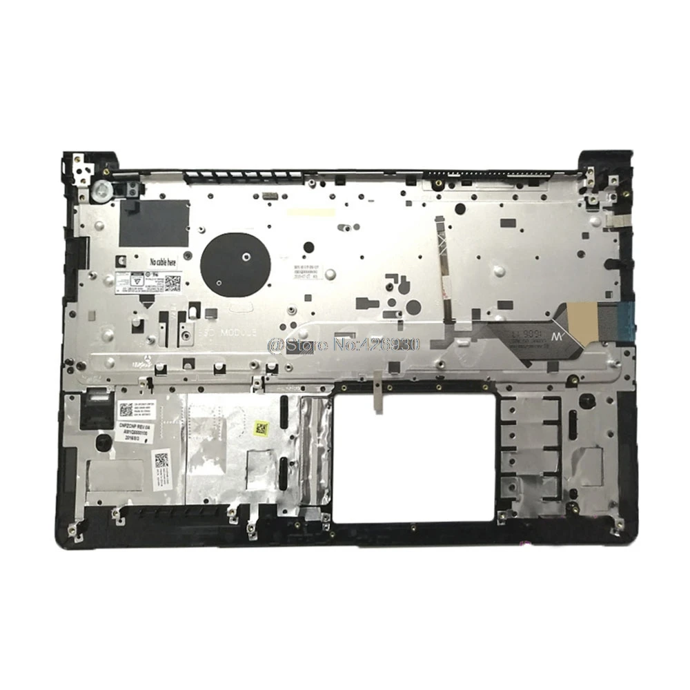 Barato Reposamanos Para Portátil, Teclado Americano Para DELL Vostro 15, 5568, V5568, P62F, Negro, Retroiluminado, Inglés, Con Agujero Para El Dedo, Funda Superior, Nuevo