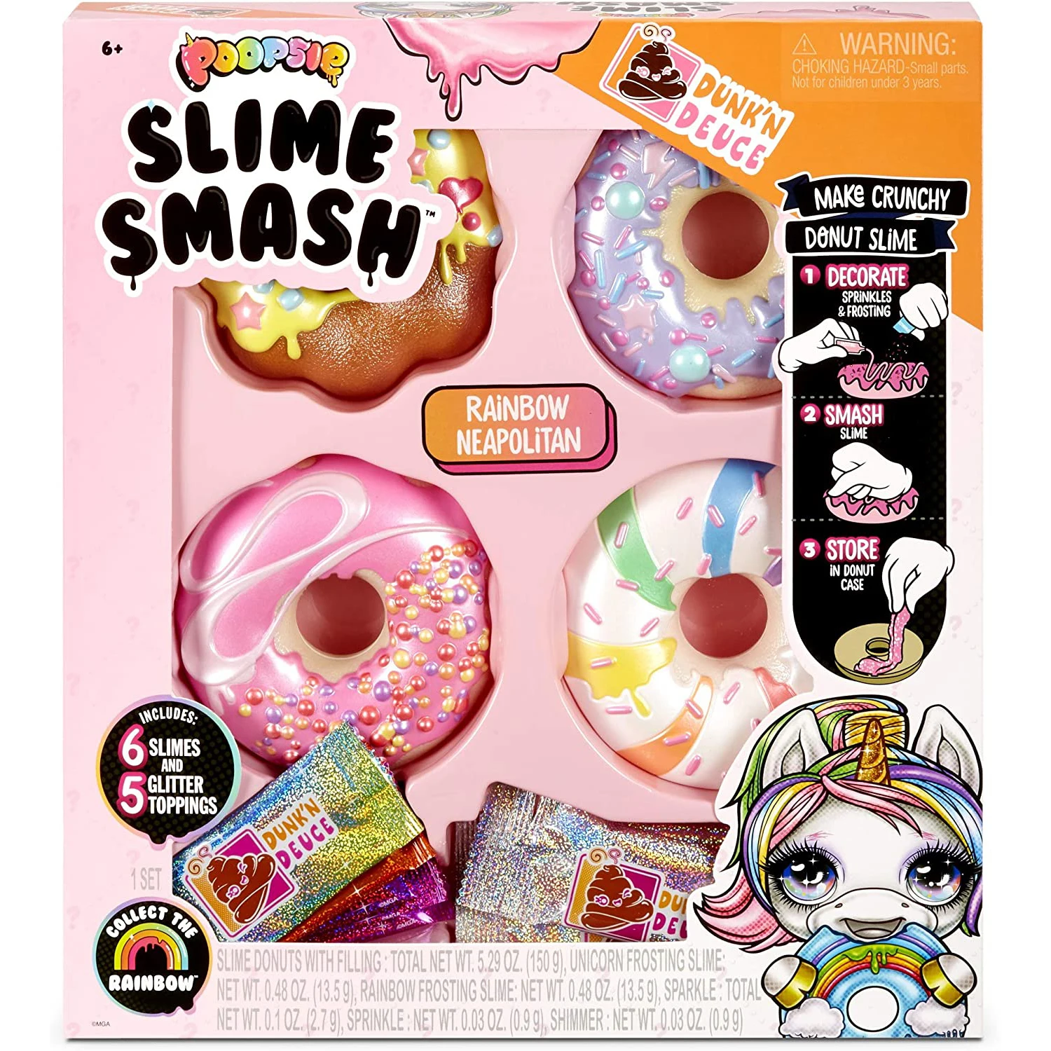 1Pcs LOL Surprise! Poopsie Slime Smash Rainbow Neapolitan Crunchy Donut Cute Lol Surprise Dolls Toys For Girls Gift