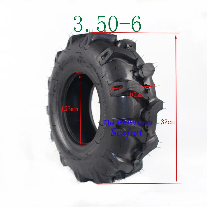 3.50-6 tire Tractor Tyre Wheel For ATV Quad Lawn Mower Garden rotary cultivator thickening vacuum tyre | Автомобили и мотоциклы