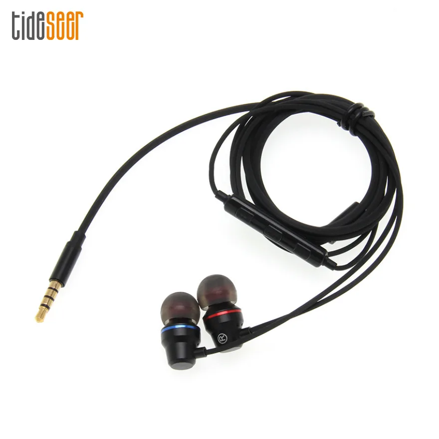 

300pcs In-Ear Sport Earphone Wired Super Bass 3.5mm Headset Earbuds with Microphone Hands Free For Xiaomi Huawei LG Smartphone