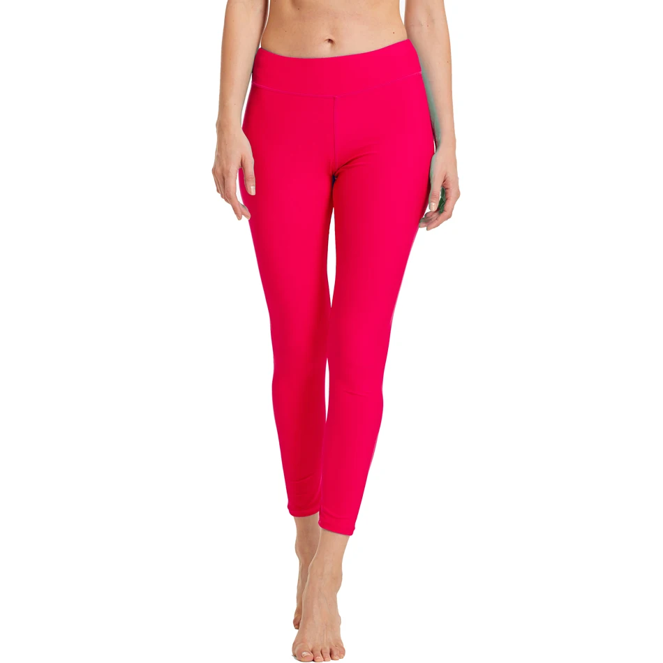 HAOWO Твердые плавательные Легинсы красивые строчки пляжные брюки женские в